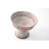 Vaas Strehla keramik grijs rood