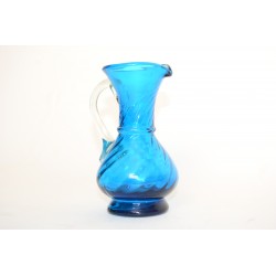 Vaasje blauw glas