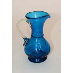 Vaasje blauw glas