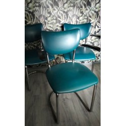 Gispen De Wit Schiedam 3011 - Set van 4 buisframe Stoelen