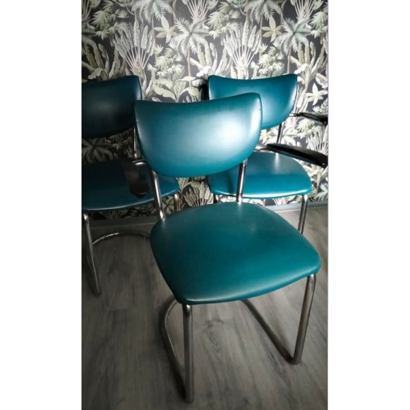 Gispen De Wit Schiedam 3011 - Set van 4 buisframe Stoelen