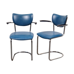 Gispen De Wit Schiedam 3011 - Set van 4 buisframe Stoelen