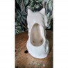 Vintage witte kattenbloempot