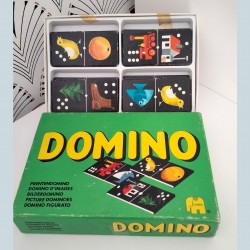 Vintage prenten domino van...