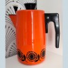 Oranje emaille koffie- of theepot