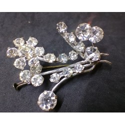 Vintage broche met strass...