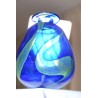 Vaas Mtarfa Maltees glas mauveyblauw
