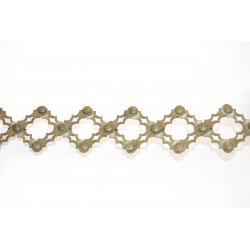 Schaarlamp antieke kandelaar van koper