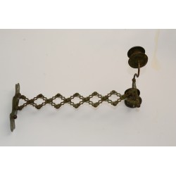 Schaarlamp antieke kandelaar van koper