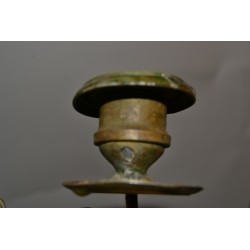 Schaarlamp antieke kandelaar van koper