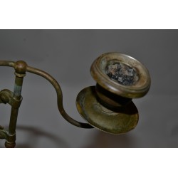 Schaarlamp antieke kandelaar van koper