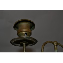 Schaarlamp antieke kandelaar van koper