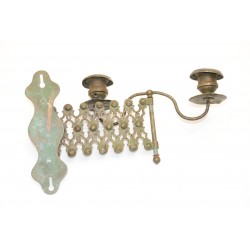 Schaarlamp antieke kandelaar van koper