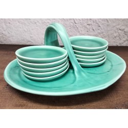 Turquoise serveerset