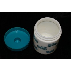 Voorraadpot Mokka opaline met oldtimers