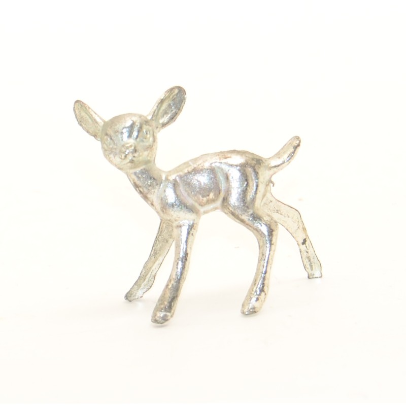 Beeldje Bambi van tin (miniatuur)