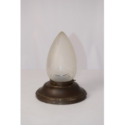 Lamp Art Deco geslepen glas