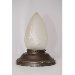 Lamp Art Deco geslepen glas