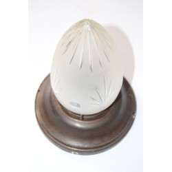 Lamp Art Deco geslepen glas